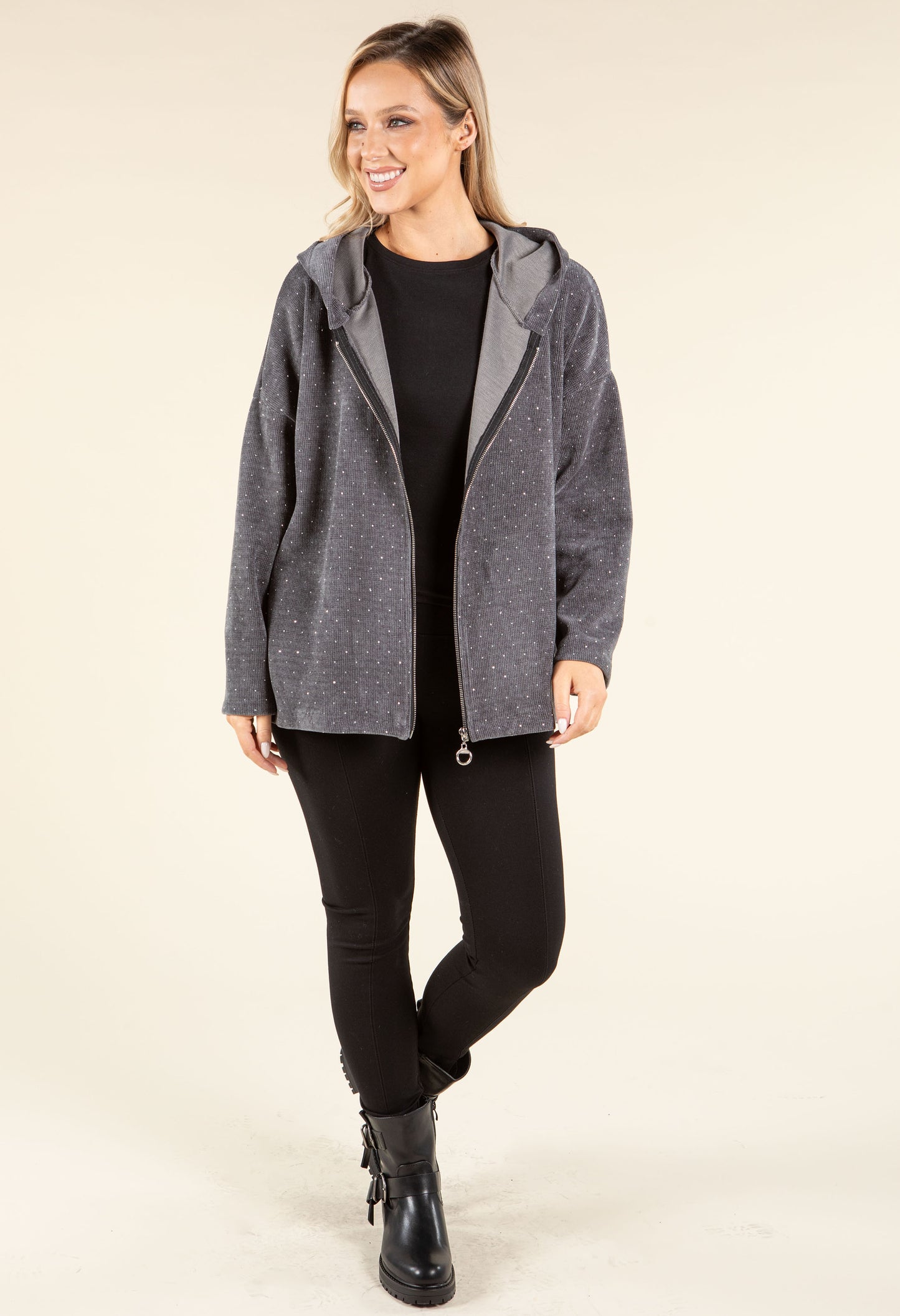 Diamante Detail Hoodie