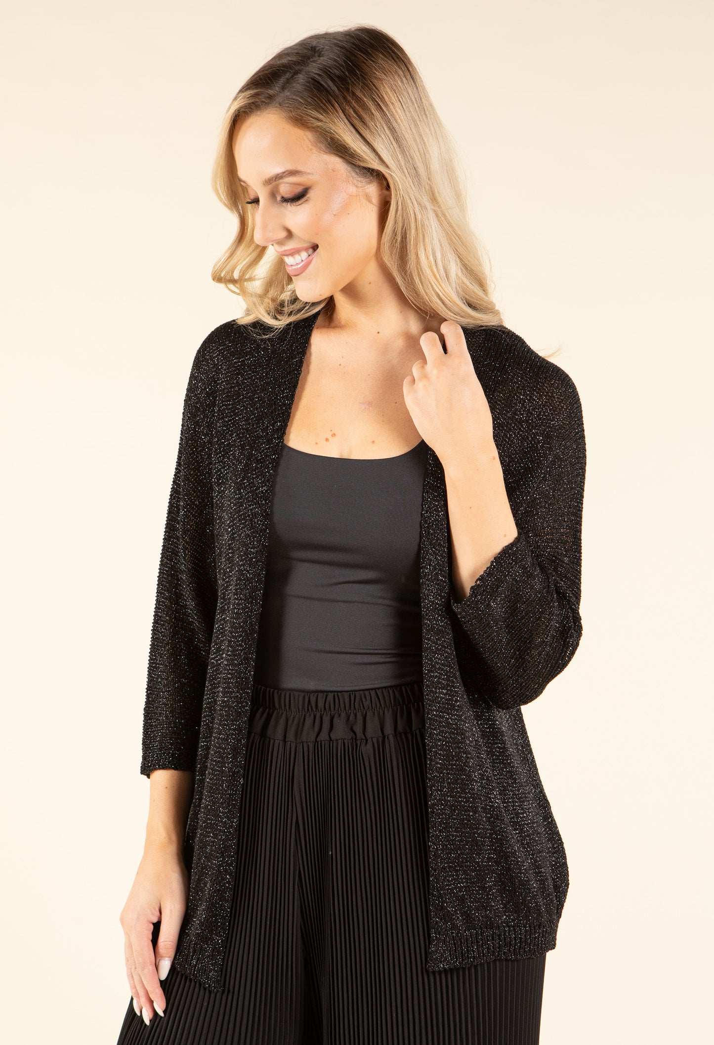Open Front Knit Cardigan