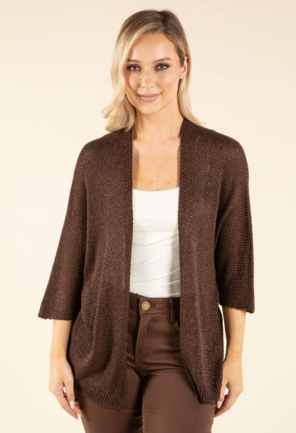 Open Front Knit Cardigan