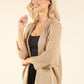 Open Front Knit Cardigan