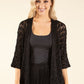 Lurex Crochet Cardigan