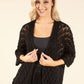 Lurex Crochet Cardigan