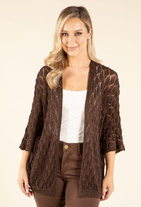 Lurex Crochet Cardigan