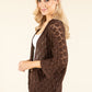 Lurex Crochet Cardigan