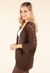 Lurex Crochet Cardigan