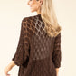 Lurex Crochet Cardigan