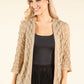 Lurex Crochet Cardigan