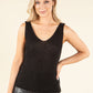 Sleeveless Lurex Knit Top