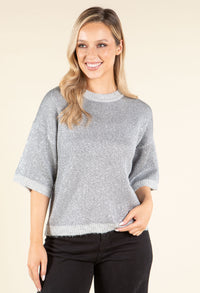 Sequin Knit Pullover