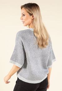 Sequin Knit Pullover