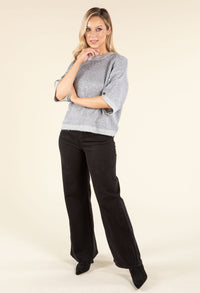 Sequin Knit Pullover