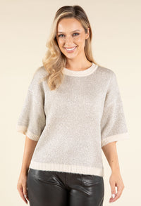 Sequin Knit Pullover