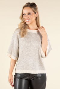 Sequin Knit Pullover