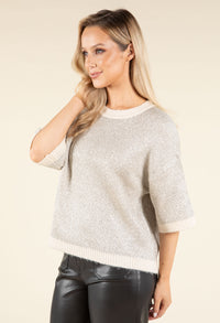 Sequin Knit Pullover