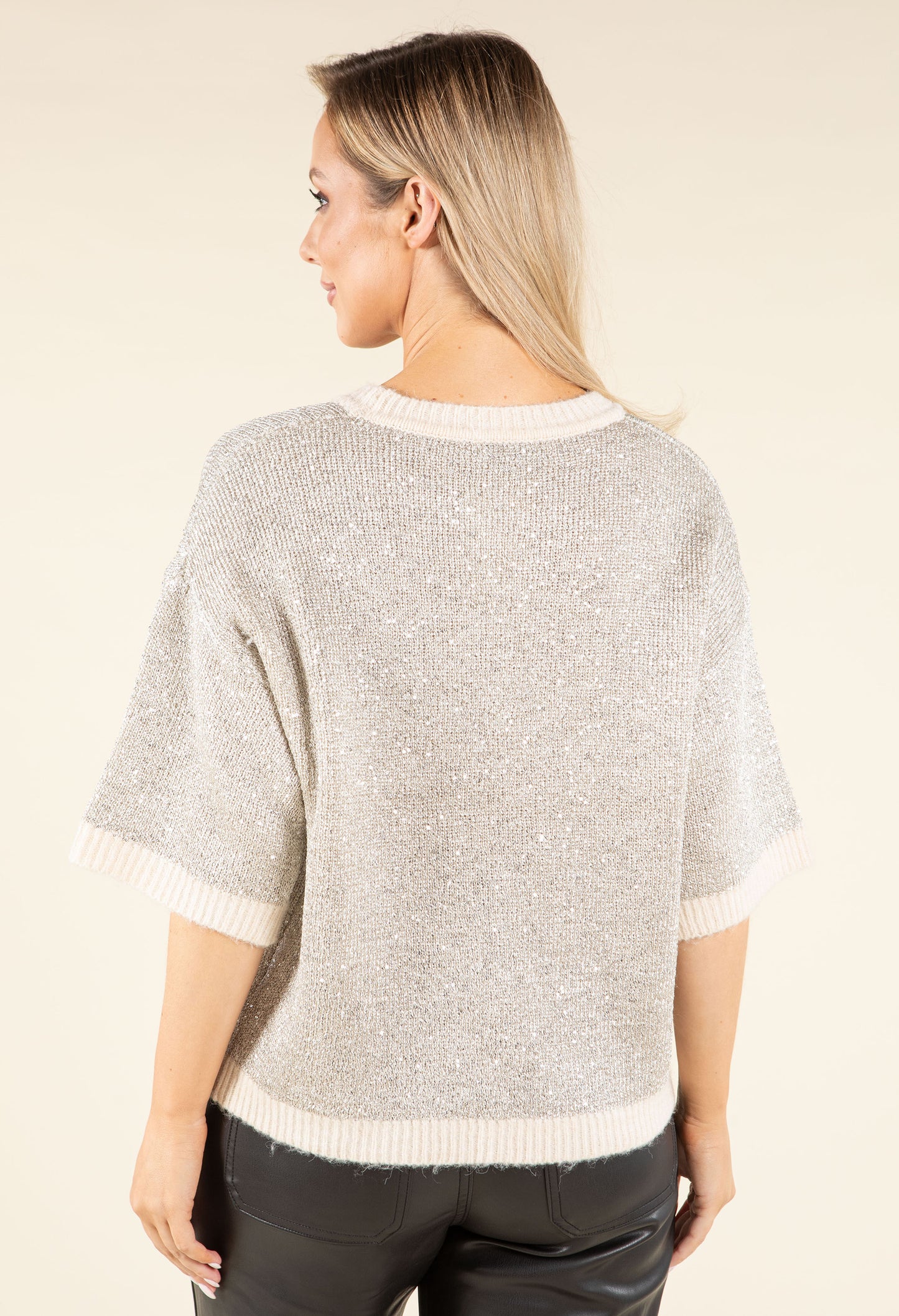 Sequin Knit Pullover