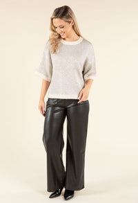 Sequin Knit Pullover