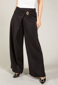 Gold Detail Wrap Trousers