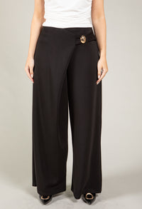 Gold Detail Wrap Trousers