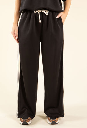 Stripe Detail Wide Joggers