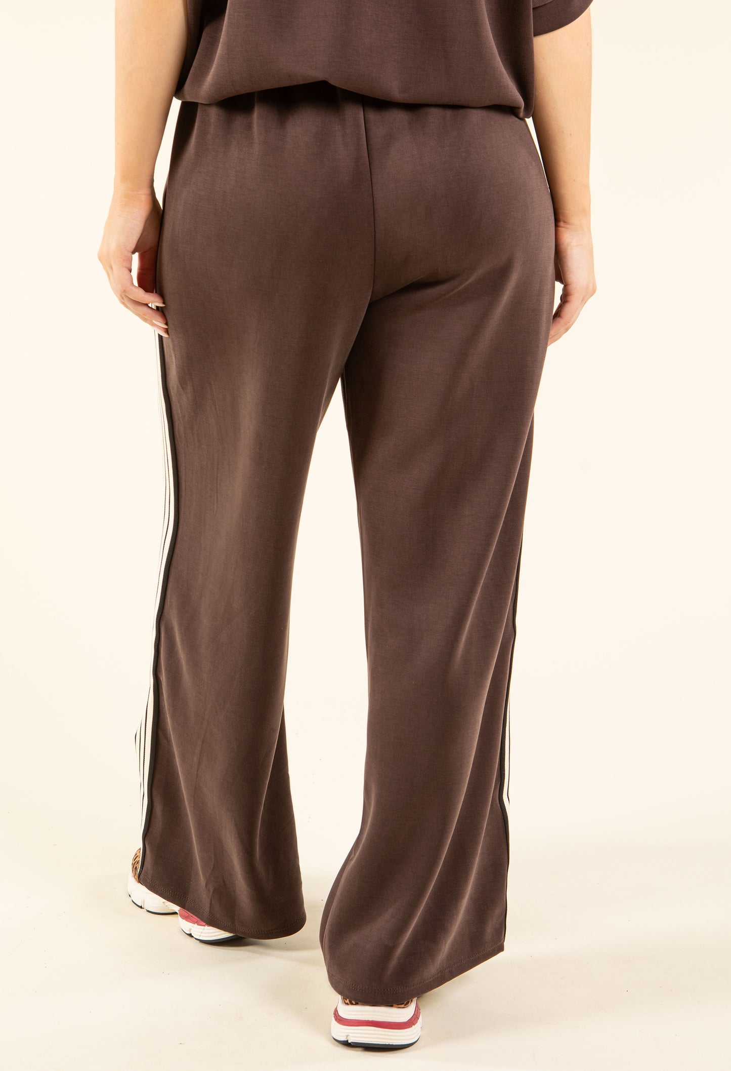 Stripe Detail Wide Joggers