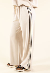 Stripe Detail Wide Joggers