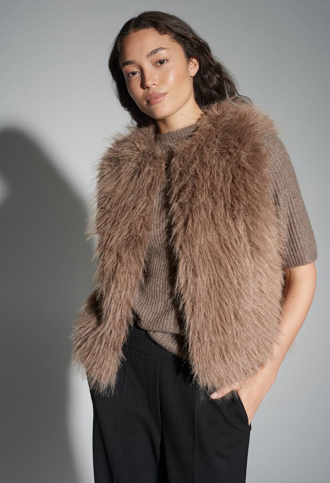 Wondra Faux Fur Waistcoat