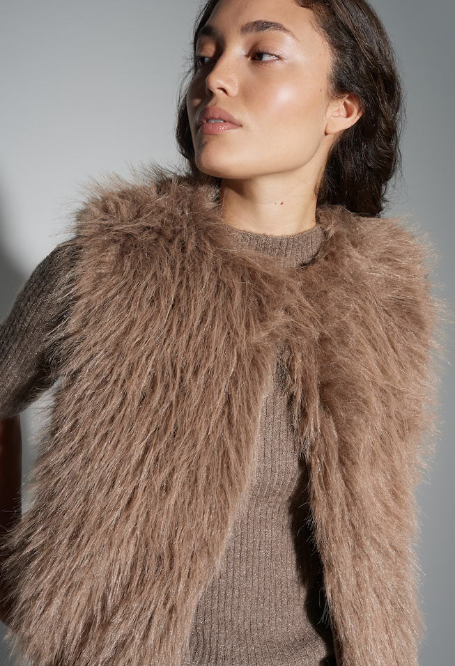 Wondra Faux Fur Waistcoat