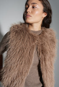 Wondra Faux Fur Waistcoat