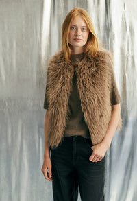 Wondra Faux Fur Waistcoat