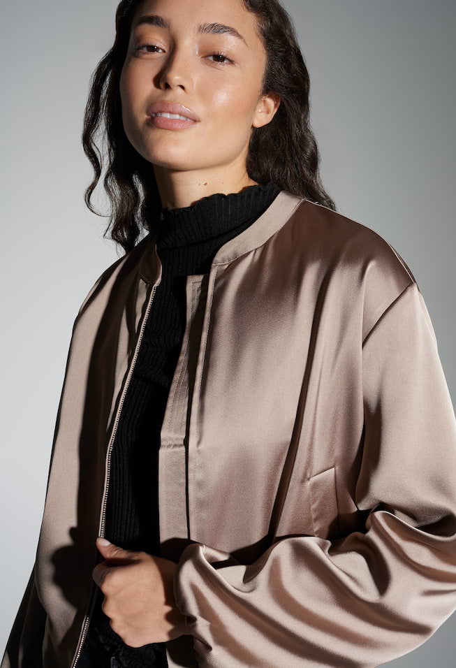 Jupita Satin blouson jacket