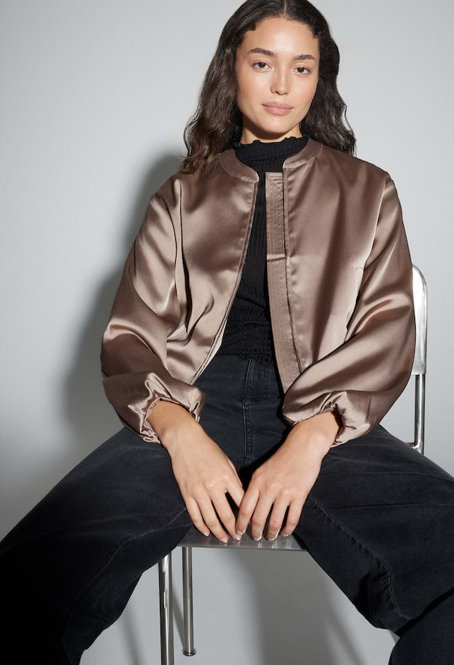 Jupita Satin blouson jacket