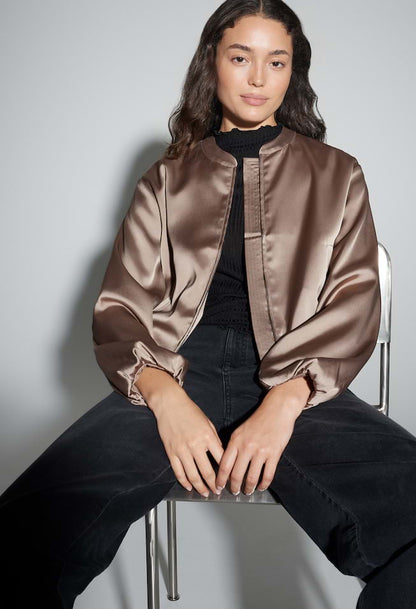 Jupita Satin blouson jacket