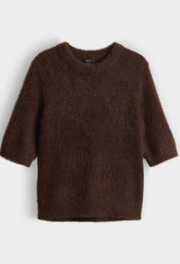 Puvet Slim short-sleeved knitted jumper
