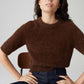 Puvet Slim short-sleeved knitted jumper