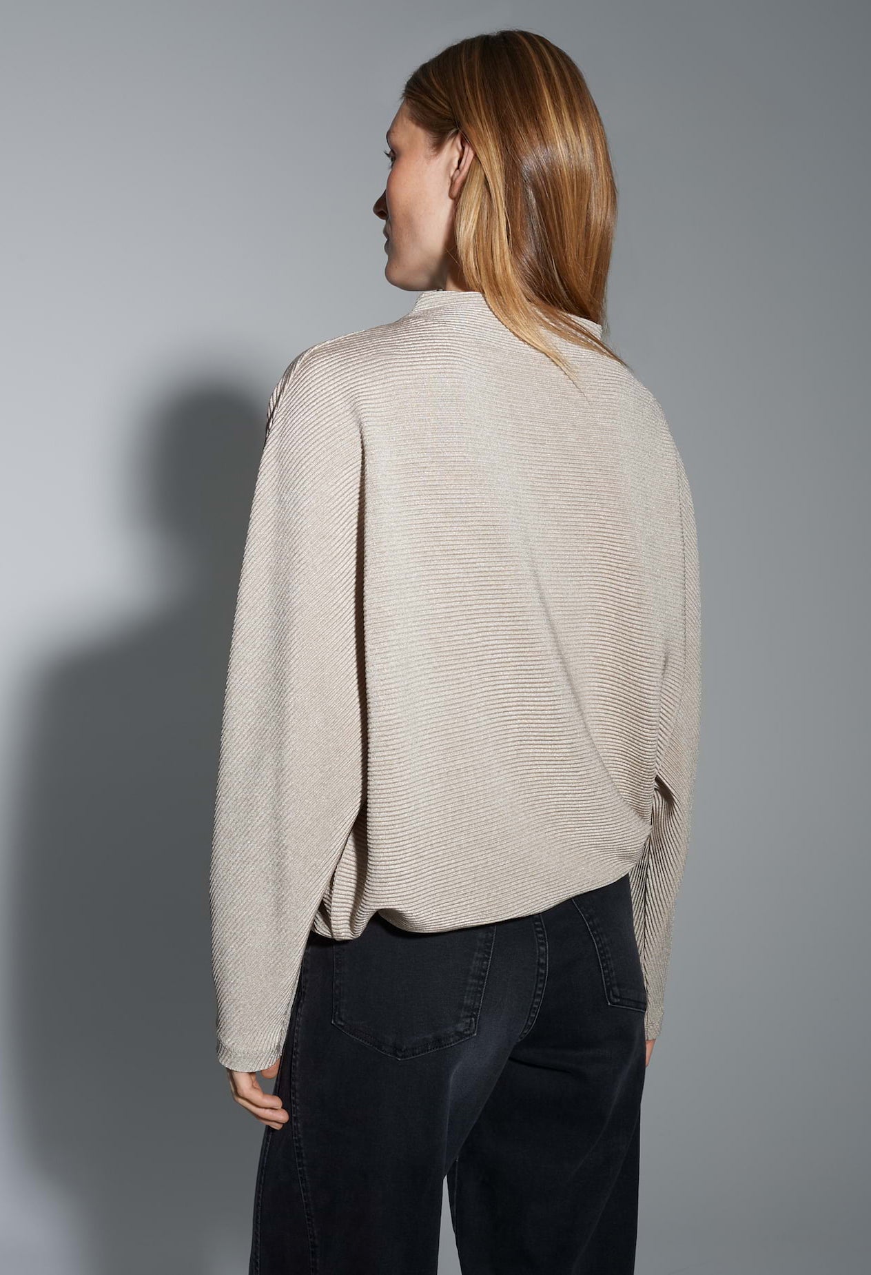 Saglanz Gloss Effect Jersey Top