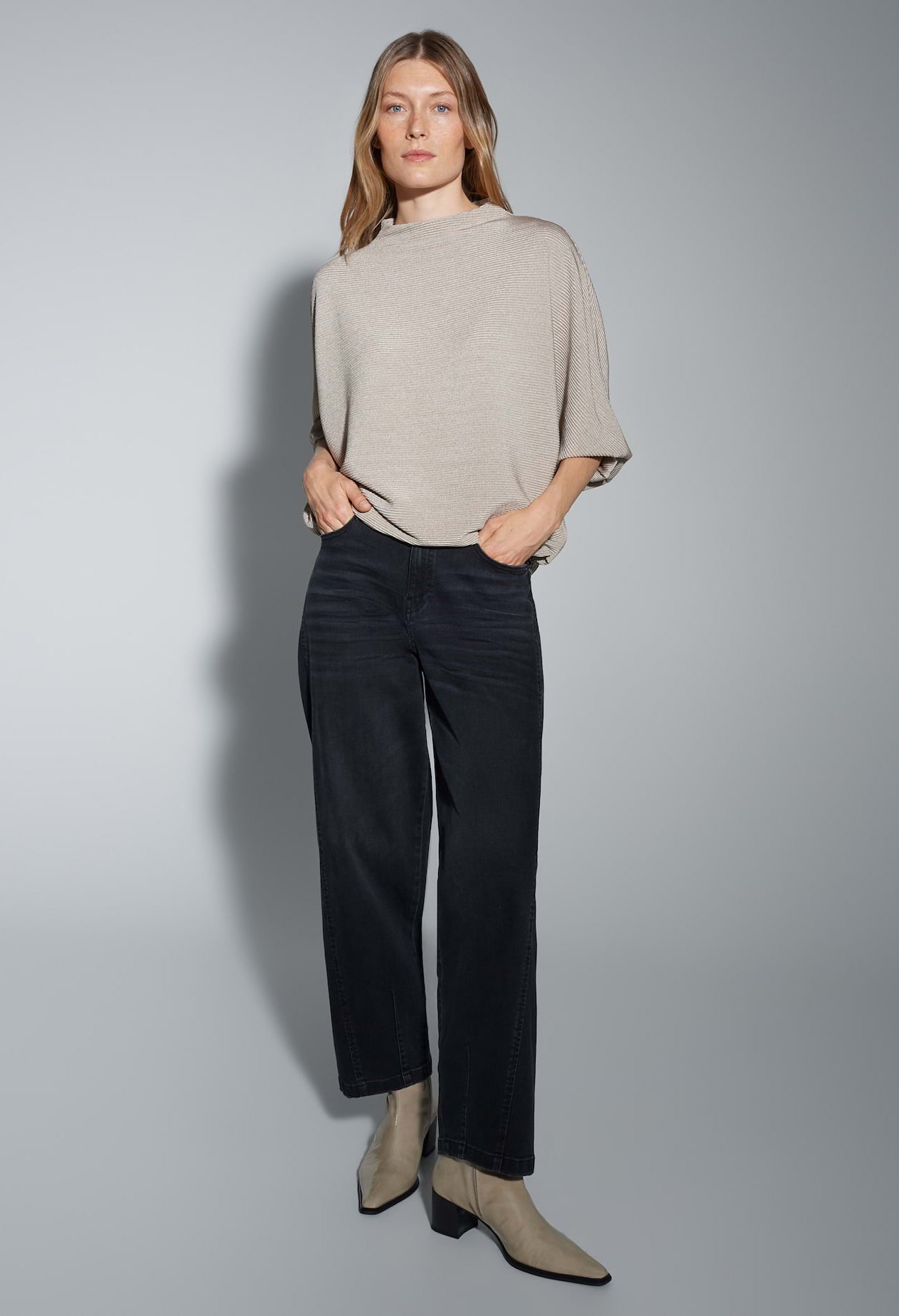 Saglanz Gloss Effect Jersey Top