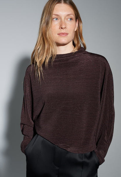 Saglanz Gloss Effect Jersey Top