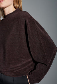 Saglanz Gloss Effect Jersey Top