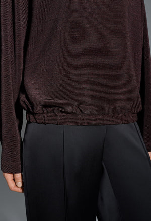 Saglanz Gloss Effect Jersey Top