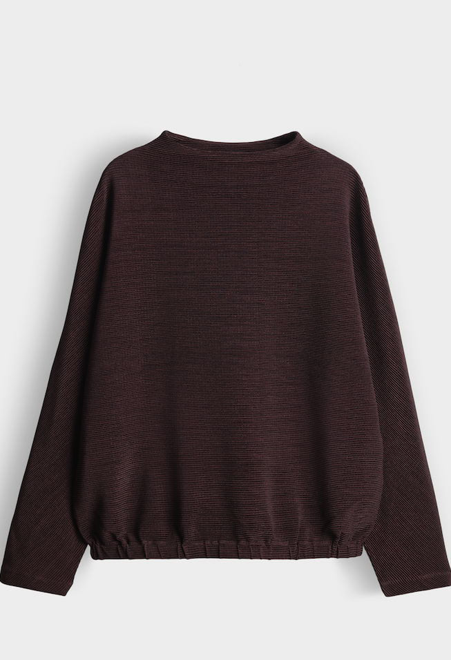 Saglanz Gloss Effect Jersey Top