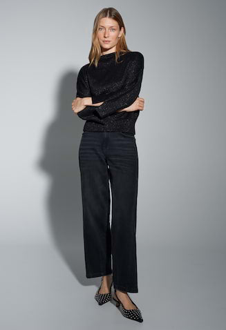 Glantina Loose sweatshirt with gloss effect