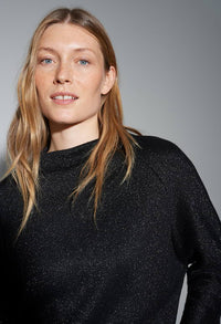 Glantina Loose sweatshirt with gloss effect