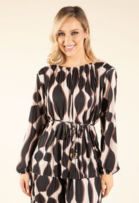 Retro Plisse Pleated Co-Ord