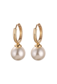 Pearl Hoop Earrings