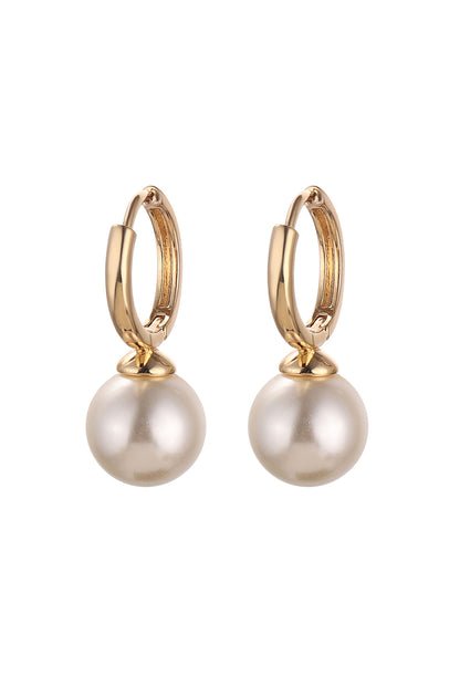 Pearl Hoop Earrings