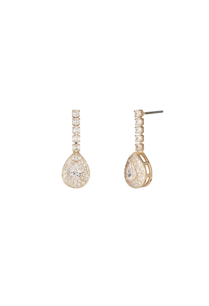 Teardrop Diamante Drop Earrings