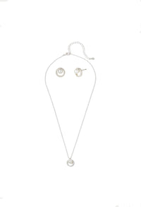 Pearl Dainty Earrings & Necklace Set