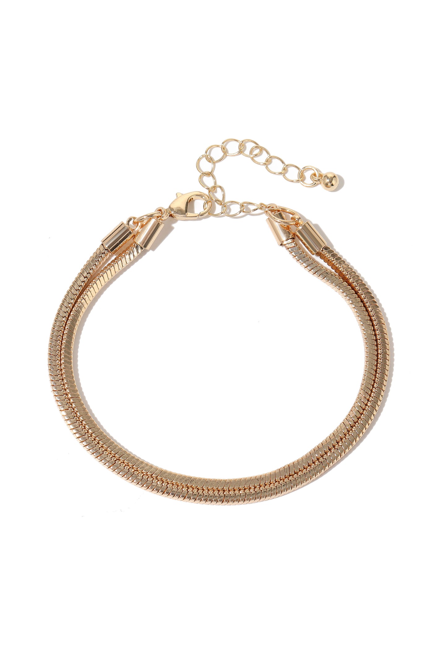 Double Snake Chain Bracelet