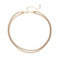 Double Snake Chain Necklace