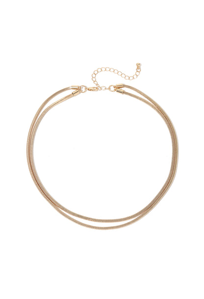 Double Snake Chain Necklace